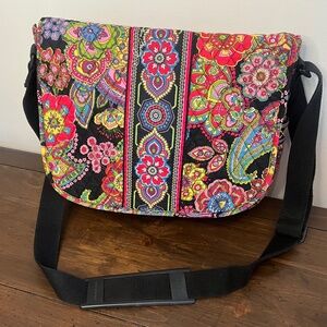 Vera Bradley Parisian Paisley Messenger Bag